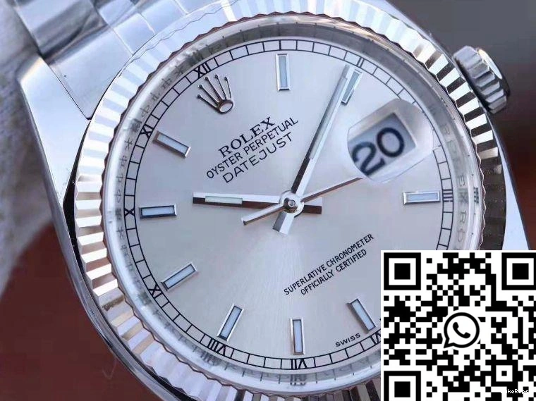 Silver 36MM AR 116234 V2 Dial Rolex Datejust Factory 1116